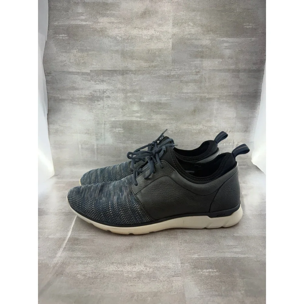 Johnston Murphy XC4 Prentiss Navy Knit Leather Waterproof Shoes 25-3057 Men 13M
